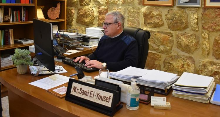 سامي اليوسف الرئيس التنفيذي للبطريركية الاتينية القدس 